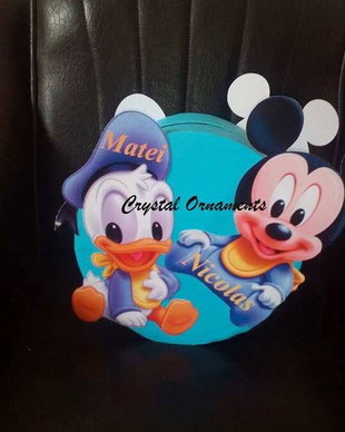 Cutie de dar botez gemeni / baby mickey / baby donald