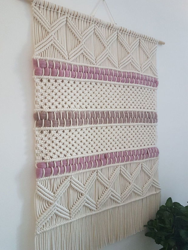 Decoratiune macrame pentru perete 10015