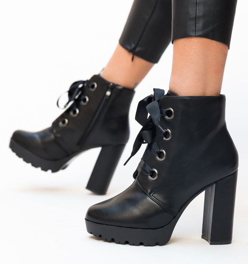 Botine Write Negre