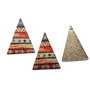 Pandantiv boho pictat motive etno, emailat1 25x18mm  GPLAK-T 002