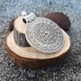 Pandantiv boho argintiu antichizat 50x36mm SALAK-T 048