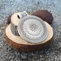 Pandantiv boho argintiu antichizat 48x36mm  SALAK-T 047