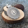 Pandantiv boho argintiu antichizat 43x36mm  SALAK-T 046