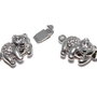 Inchizatoare cu clema, platina, 21x12 mm