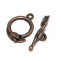 Inchizatoare toggle, cupru, 20x14 mm
