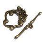 Inchizatoare toggle, bronz, 24x27 mm