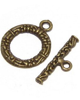 Inchizatoare toggle, bronz, 21x17 mm