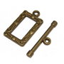 Inchizatoare toggle, bronz, 20x11.5 mm