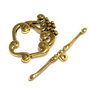 Inchizatoare toggle, auriu antichizat, 24x27 mm