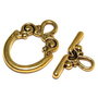 Inchizatoare toggle, auriu antichizat, 20x14 mm