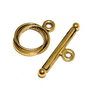 Inchizatoare toggle, auriu antichizat, 17x13 mm