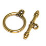 Inchizatoare toggle, auriu antichizat, 16x13 mm