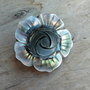 Brosa/pandantiv floare sidef, 34 mm