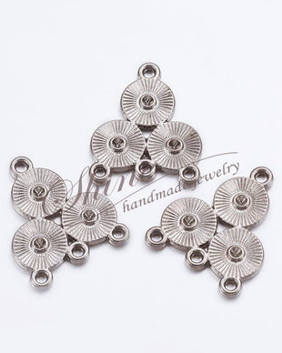 Chandelier gunmetal, 23x19mm