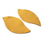 Pandantiv frunza galben PU 62x30mm DVLAK-T 026