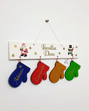 Ornament brad familie, decoratiune membrii familiei, ornament personalizat familie, decoratiune craciun, glob personalizat