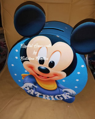 Cutie de dar botez Baby mickey