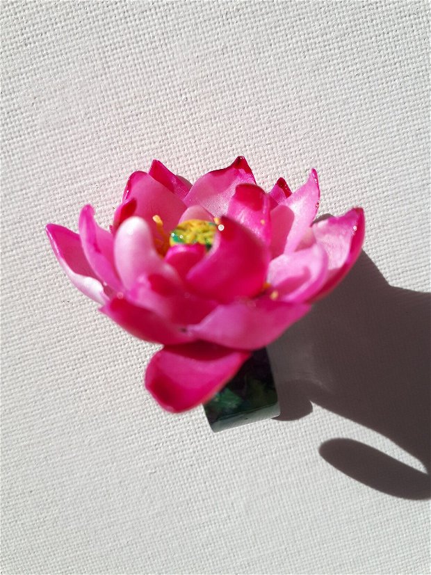 Inel floare de Lotus - Ajustabil - Statement