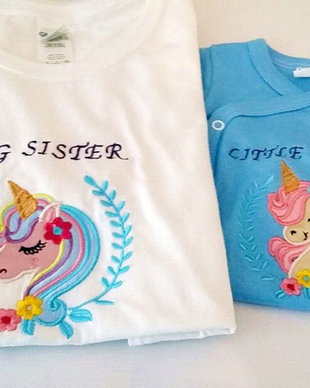 Body Bebelus cu Unicorn Brodat