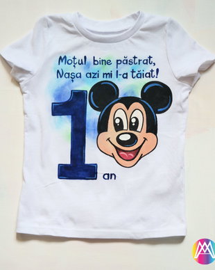 Tricou Aniversar Mickey Mouse Pictat
