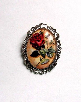 brose sticla cu motiv floral 35205