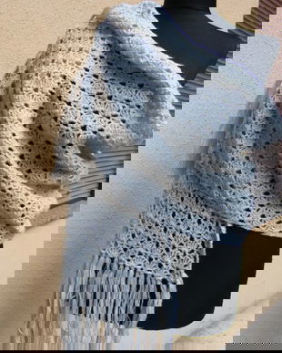 Esarfa crosetata melana