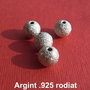 Margica stardust din argint .925 rodiat - sfera aprox 8 mm