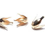 Capacel metalic, auriu, 13x7 mm