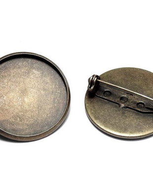 Brosa metalica, bronz, 30x7 mm