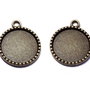 Pandantiv metalic, bronz, 26x22x2 mm