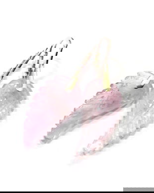 Cercei mari mov deschis din Ametist light aripi inger si argint 925 - CE737 - Cercei eleganti mari, cadou pentru ea, cercei ocazie, cercei mov, cercei ametist