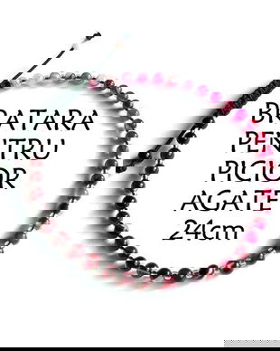 Anklet*Bratara pentru picior*Agate*Bratara reglabila*Bratara Shamballa*Bratara glezna