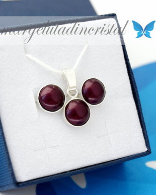 Set Swarovski Perlute - Blackberry