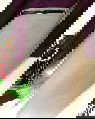 Fusta stofa fina , gri elegant