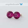 Cercei Swarovski - Fuchsia