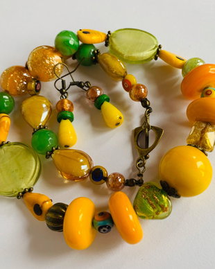 HAPPINESS-murano,agate,bronz.