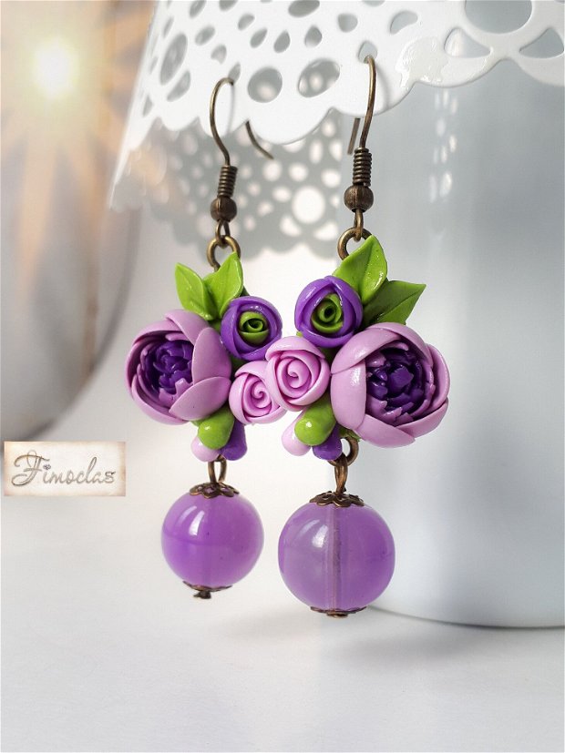 Set " purple flowers"