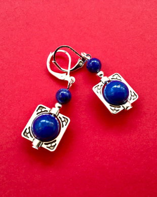 Cercei lapis lazuli