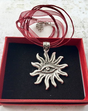 Colier MARTISOR zamac argintat 7