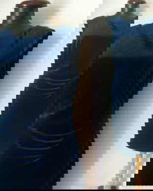 ESPRIT ROCHIE MIDI CATIFEA BLEUMARIN