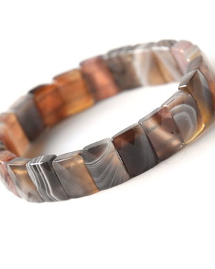 Bratara elastica din agate Botswana