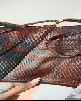 PLIC PORTOFEL DE MANA PIELE DE SARPE