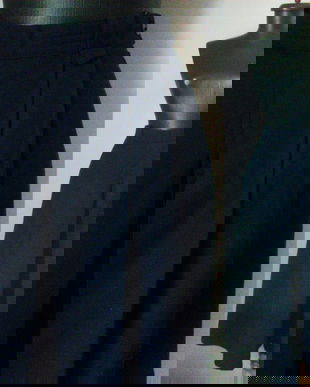 FUSTA PANTALONI STOFA LANA BLEUMARIN