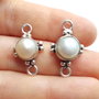 Set Link-uri  cu perla - 2 buc