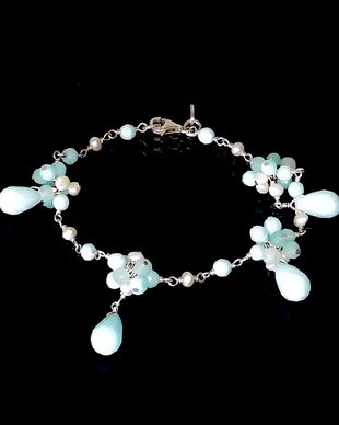 Bratara larimar, perle