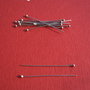 Ace cu bila din argint .925 rodiat de lungime aprox 30 mm si grosime aprox 0.5 mm