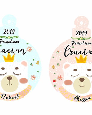 Glob de Craciun personalizat