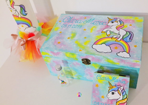 Trusou Botez Unicorn cufar pictat manual