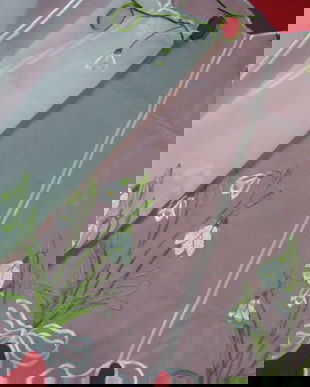 Perdeluța cu broderie ghiocei-noua