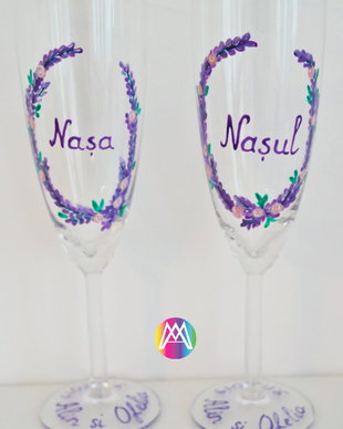 Pahare Nasi pictate manual